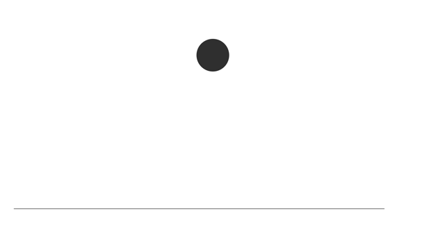 Rough animation pencil test showing incorrect spacing on a bouncing ball example.